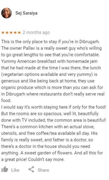 Bhaskar Homestay Dibrugarh Eksteriør bilde